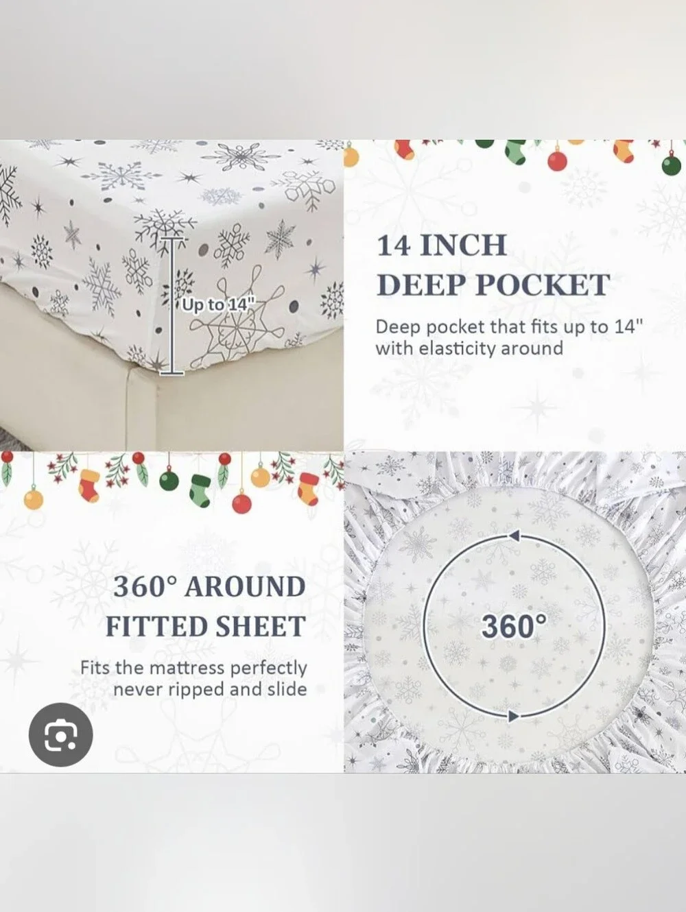 Kohl's Holiday  Sheet Set: Queen